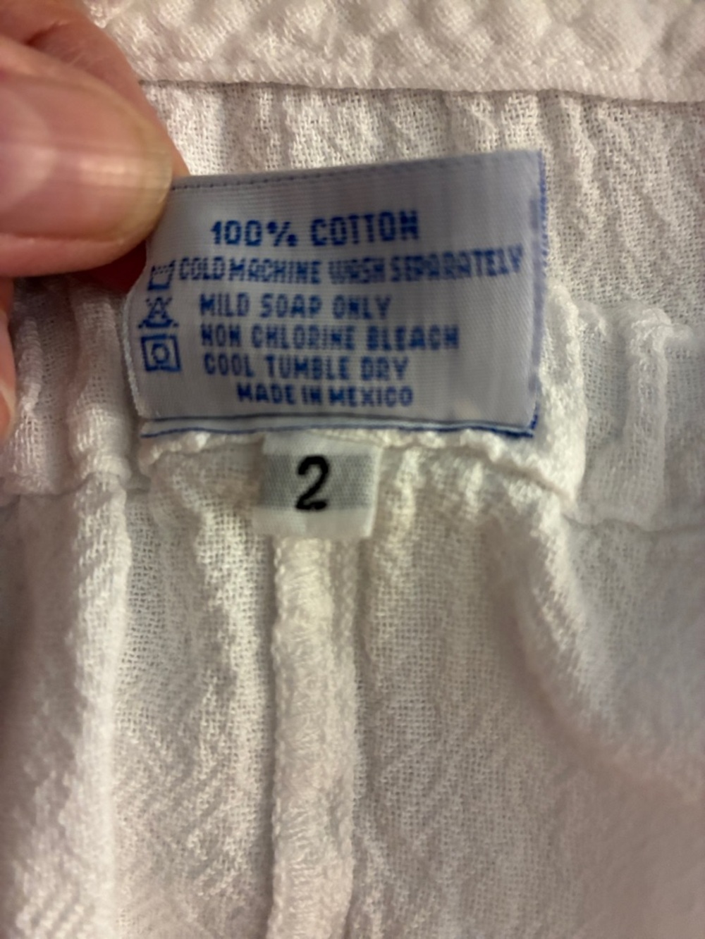 Oh My Gauze!  Kally Cotton Side Tie Pants Large - Picture 4 of 5